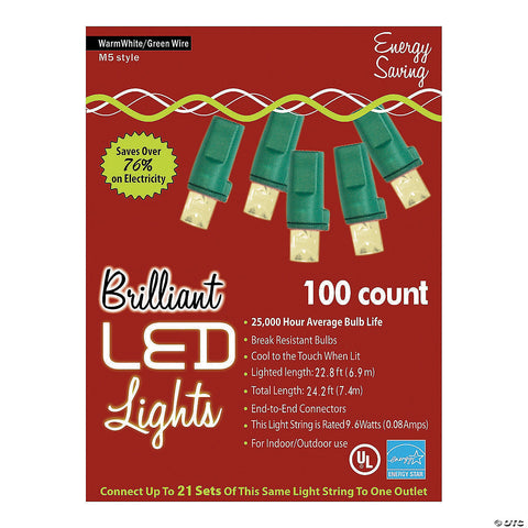 100-Count M5 Holiday Lights | Horror-Shop.com