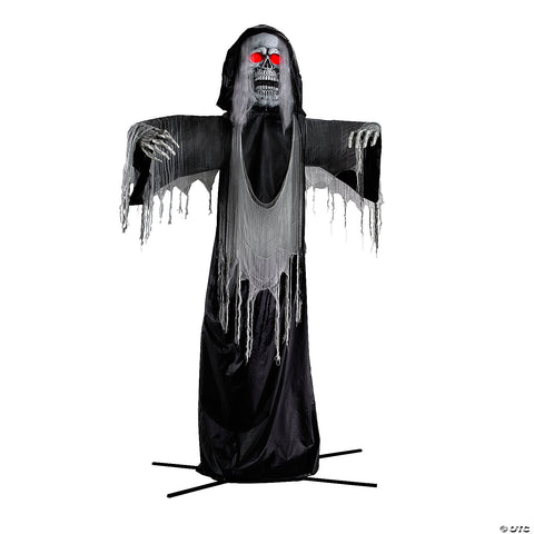 12 Ft. Standing Body Turning Grim Reaper Halloween Decoration | Horror-Shop.com