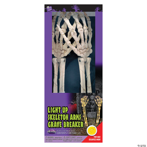 15-inch Skeleton Arms Light up Yard Décor