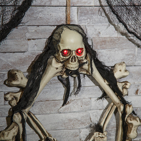 Bone Wreath Light-Up | Horror-Shop.com