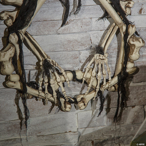 Bone Wreath Light-Up | Horror-Shop.com
