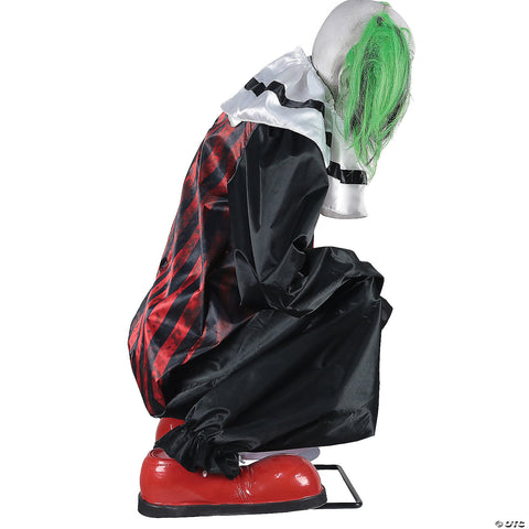 Animated Crouching Clown Red | Horror-Shop.com
