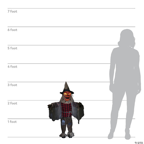 36" Twitching Scarecrow Animated Prop | Horror-Shop.com