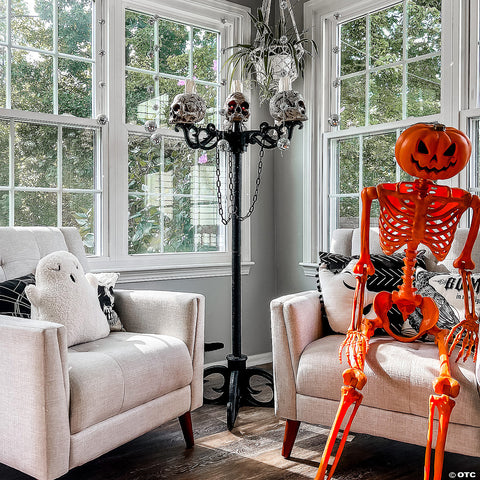 3-In-1 Skull Candelabra | Horror-Shop.com