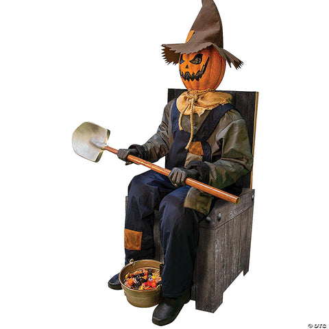 Smiling Jack Greeter with Chair | Horror-Shop.com