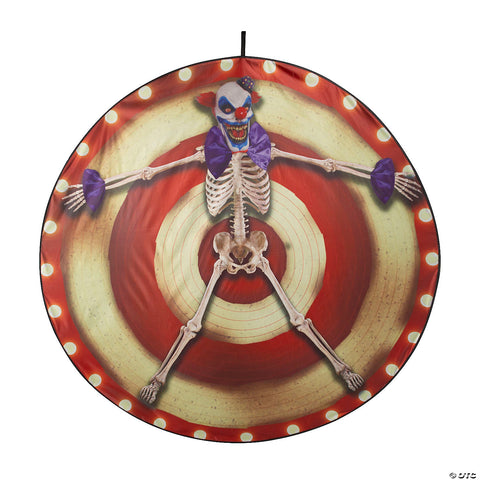 62 3/4" Clown Skeleton Target Ready-to-Hang Halloween Decoration | Horror-Shop.com