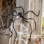 7-1-2-ft-x-2-3-4-furry-black-polyester-spider-halloween-decoration