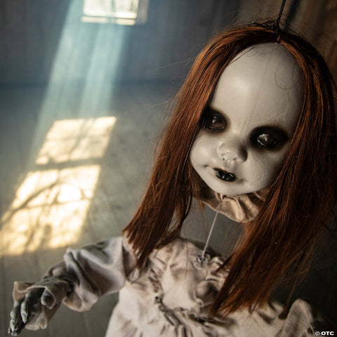 39 1/4" Hanging Girl Red-Haired Light-Up Doll with Separated Head | Horror-Shop.com