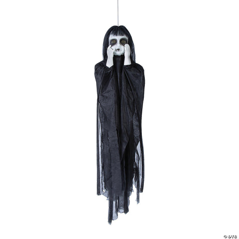 11 3/4" x 43 1/4" Hanging Spooky Undead Girl Halloween Decoration | Horror-Shop.com
