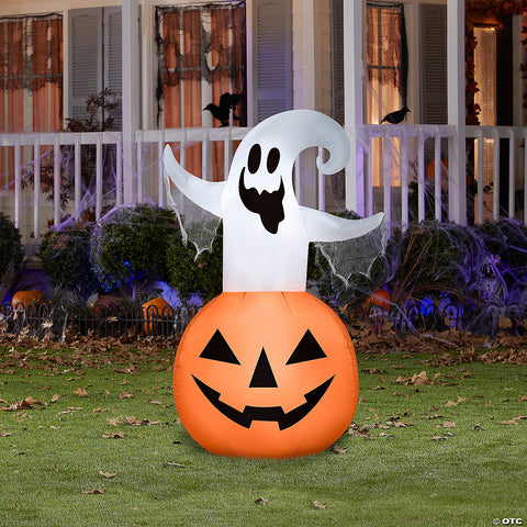 Airblown Ghost Jack-O'-Lantern Inflatable | Horror-Shop.com