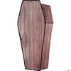 60-Inch Wood-Look Halloween Coffin Prop with Lid 