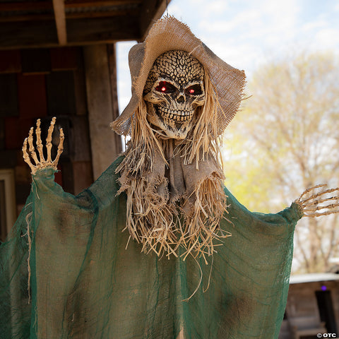 66” Hanging Animated Skeleton Witch Halloween Decoration | Horror-Shop.com
