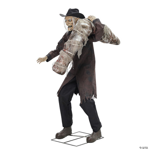 72" Grave Robber Animated Halloween Prop | Horror-Shop.com