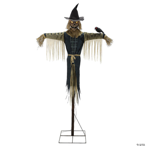 96" Staked Scarecrow Animated Halloween Prop | Horror-Shop.com