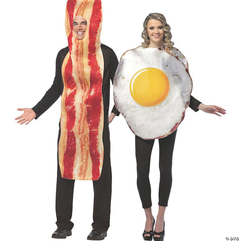 Bacon Slice & Fried Eggs Couples Costume