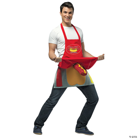 Hot Dog Vendor Dirty Apron Costume | Horror-Shop.com
