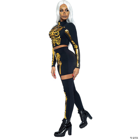Adult Golden Skeleton 2PC | Horror-Shop.com