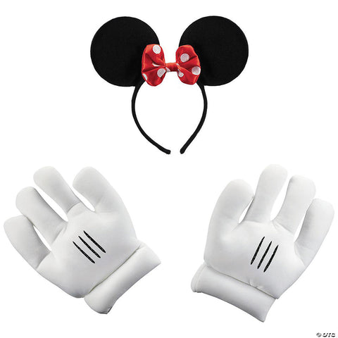 Minnie Mouse Ears Gloves | Horror-Shop.com