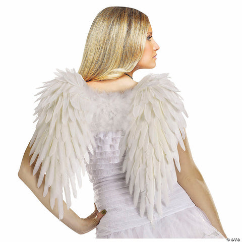 Adults Angel Wings White Feathers Costume Acccessory