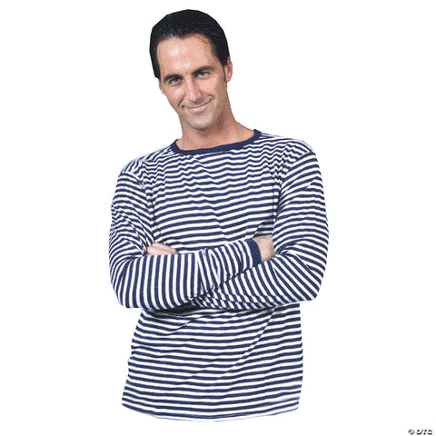 Clown Shirt Blue White Adult