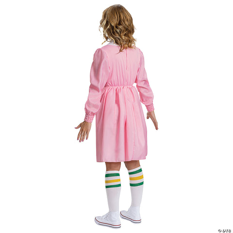 Adults Deluxe Stranger Things Eleven Pink Dress Costume - Medium