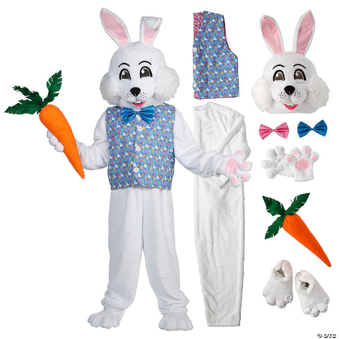 Adults Easter Bunny Costume with Reversible Vest & Bowtie | Horror-Shop.com