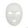 White Full Face Mask 
