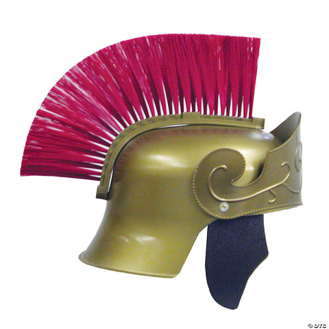 Adults Gold Roman Helmet with  Brush | Horror-Shop.com