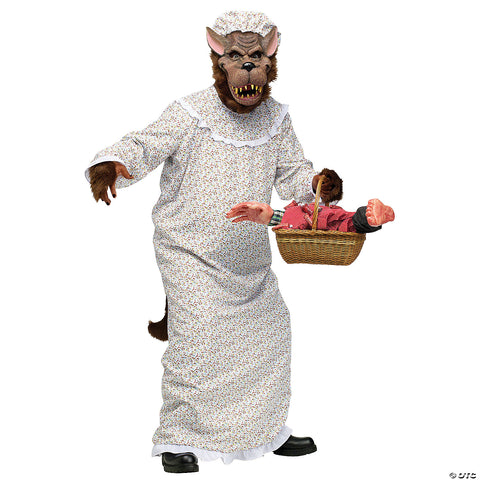 Men's Plus Size Big Bad Granny Wolf Costume