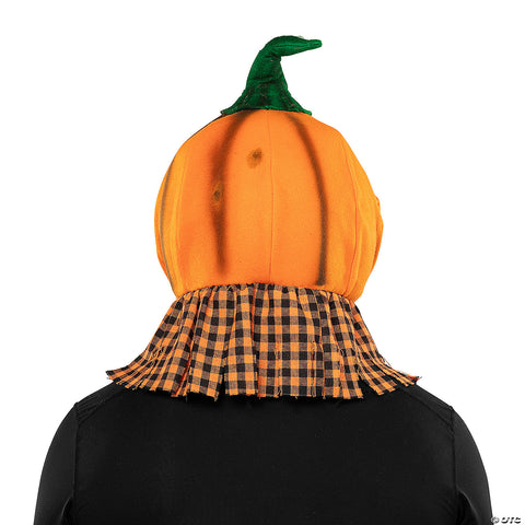 Adults Scarecrow Pumpkin Head Halloween Mask with Hat – One Size | Horror-Shop.com
