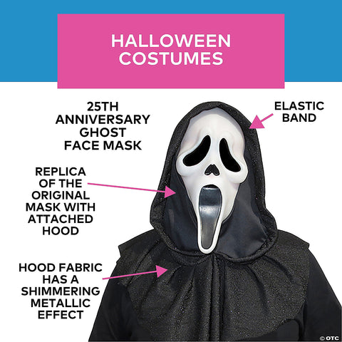 Scream 25th Anniversary Mask | Horror-Shop.com