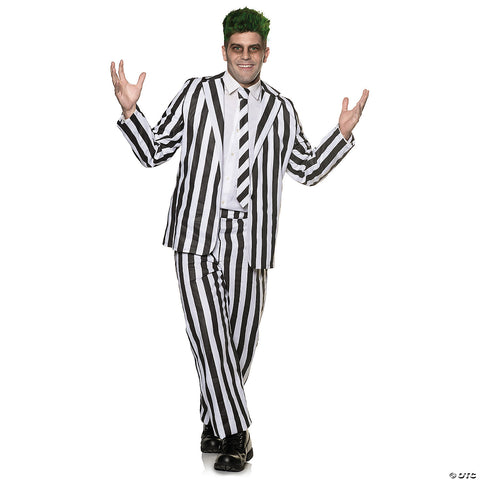 Adults Spooky Striped Suit Costume -  42-46 | Horror-Shop.com