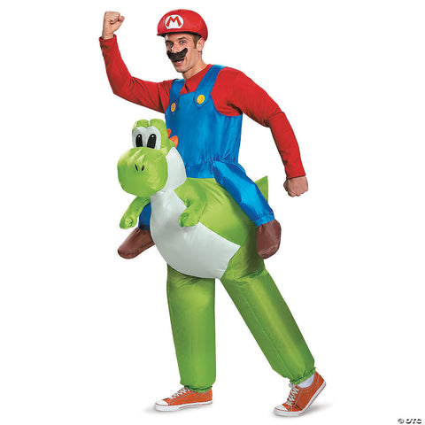 Mario Riding Yoshi Adult Costume
