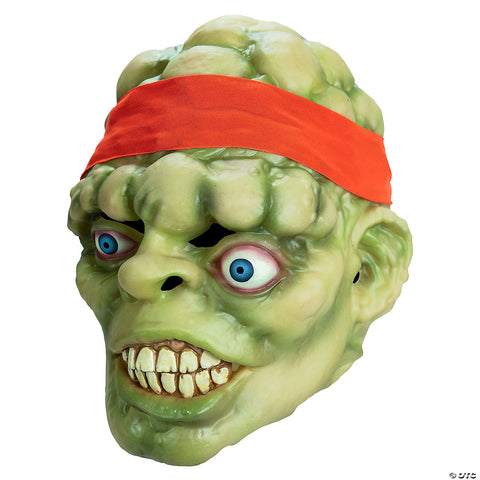 Adults Toxic Crusaders™ Glow-in-the-Dark Toxie Vinyl Overhead Mask - One Size | Horror-Shop.com