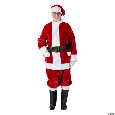 Burgundy Deluxe Santa with Outside Pockets - LG
