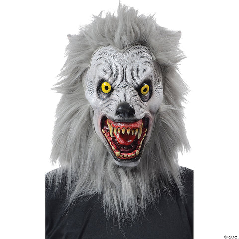 Realistic Albino Werewolf Mask