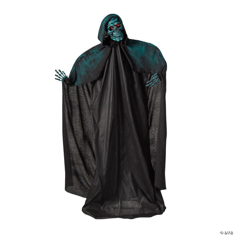 5 1/2 Ft. Animated Standing Skeleton of Death Plastic Statue