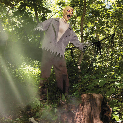 6 Ft. Animated Standing Zombie Halloween Decoration