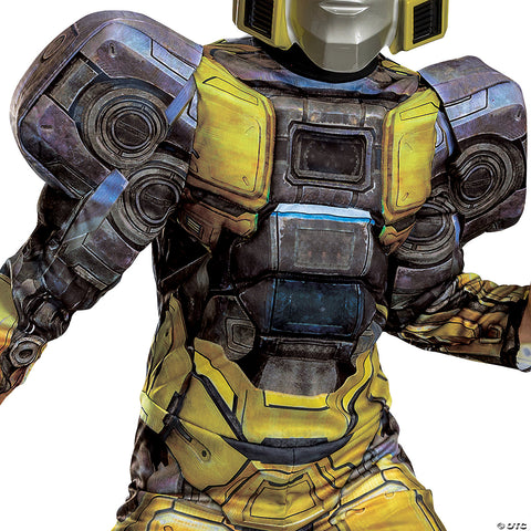 Kids Classic Muscle Transformers One™ Bumblebee/B-127 Costume - Large 10-12