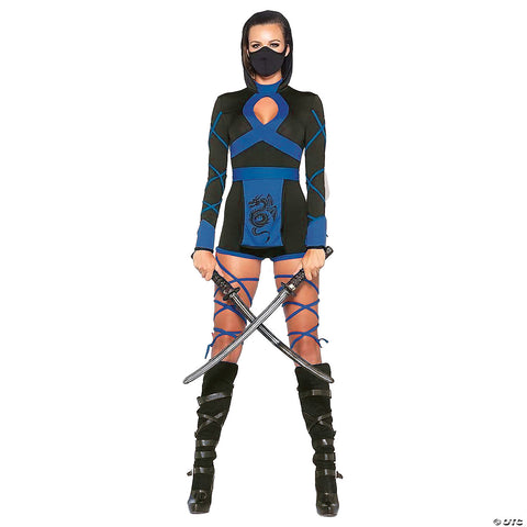 Adult Ninja 3PC Black/Blue | Horror-Shop.com