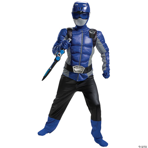 Boy's Blue Ranger Muscle Costume - Beast Morphers | Horror-Shop.com