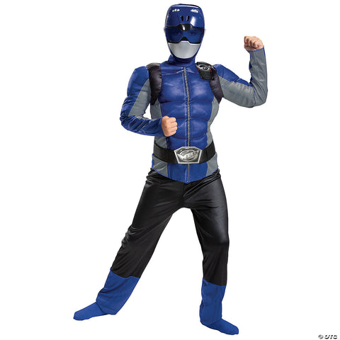 Boy's Blue Ranger Muscle Costume - Beast Morphers | Horror-Shop.com