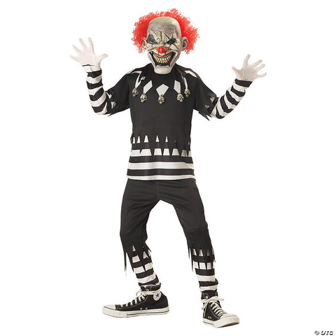 Boy's Creepy Clown Costume - Large | Horror-Shop.com