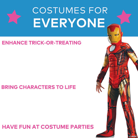Boy's Deluxe Muscle Iron Man Costume | Horror-Shop.com