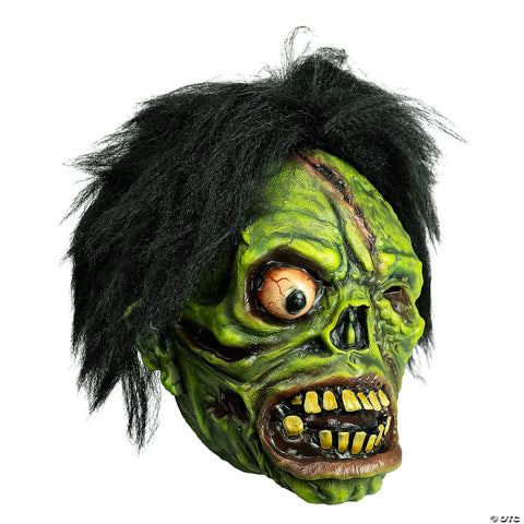 Chamber of Horrors™ Green Shock Monster Overhead Mask with Hair | Horror-Shop.com