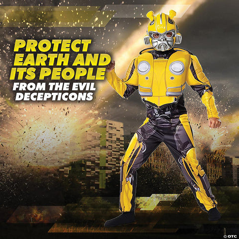 Boy's Bumblebee Classic Muscle Costume - Transformers Movie | Horror-Shop.com
