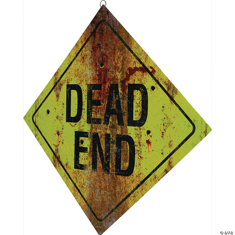 26" Dead End Metal Sign | Horror-Shop.com
