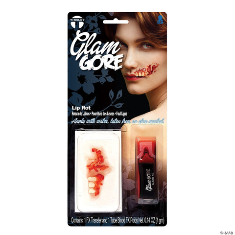 Tinsley Transfers Glam Gore Lip Rot 3D FX Transfer Prosthetic