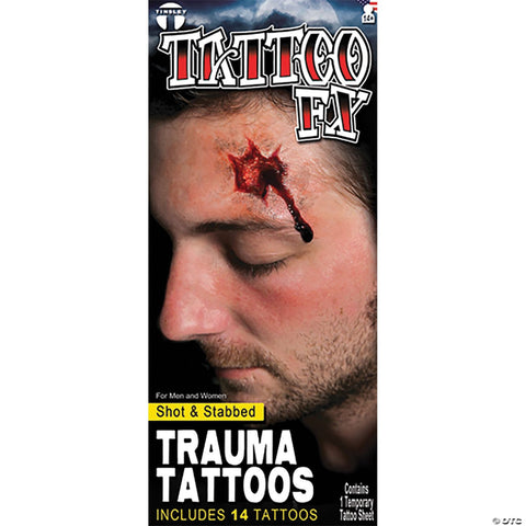 Shot & Stabbed Trauma Tattoo FX