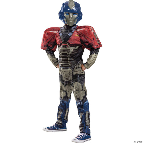 Kids Classic Muscle Transformers One™ Optimus Prime/Orion Pax Costume - Large 10-12